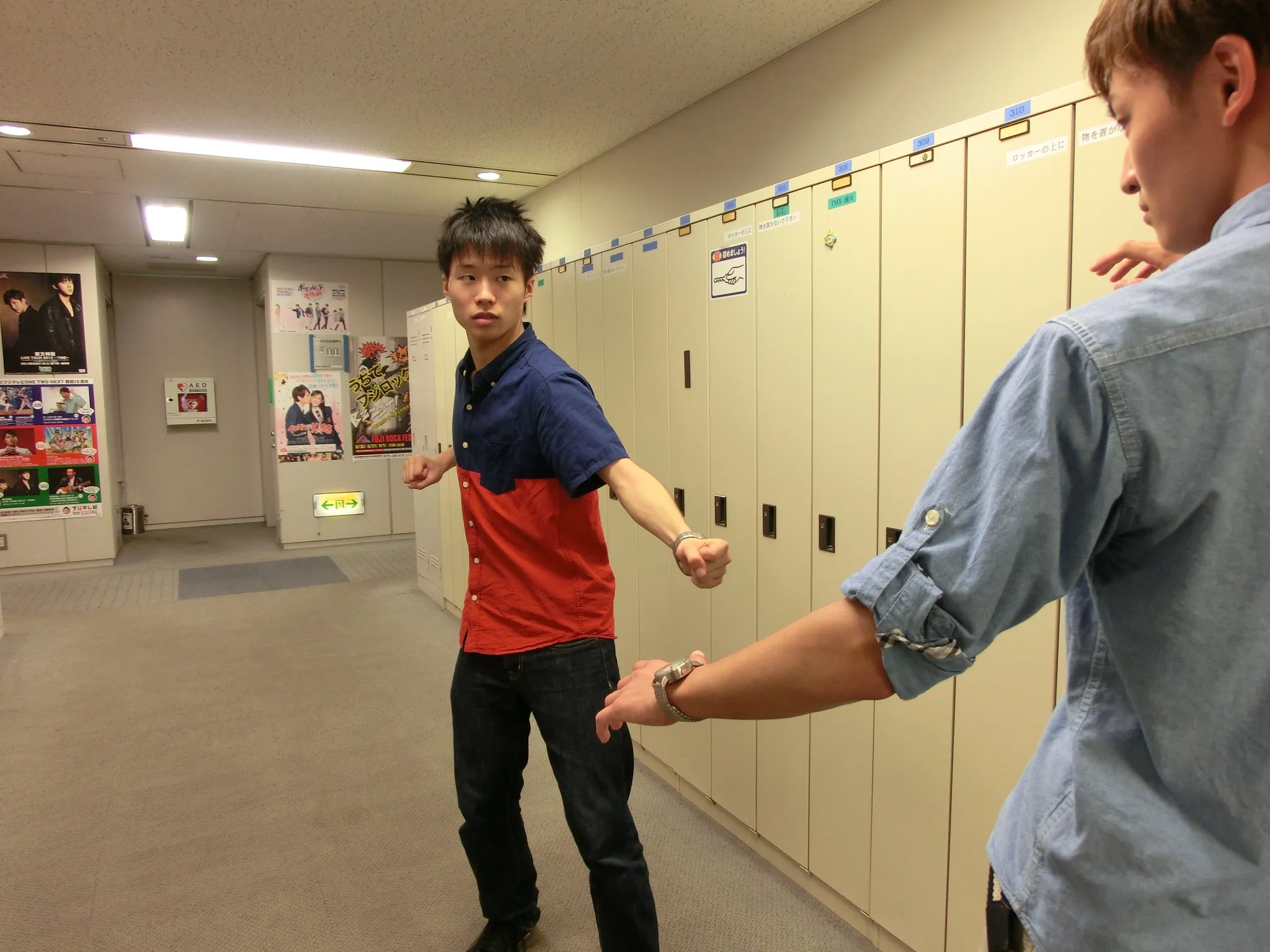 フジテレビ社内での撮影の様子