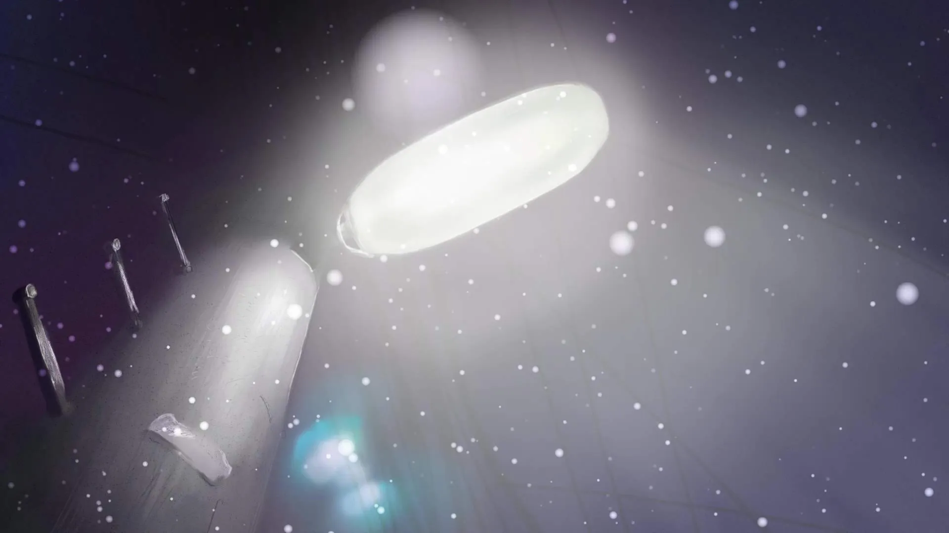 『やさしい おもいで』場面カット④ 街灯の明かり